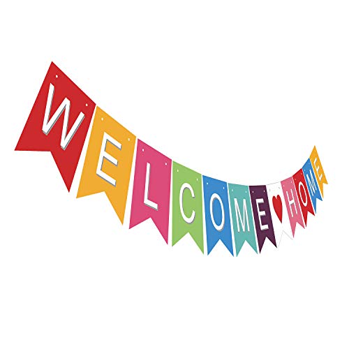 Gyzone Welcome Home Garland Banner Supplies for Kids and Adults Birthday Party Decorations Party Supplies - Click to Buy
