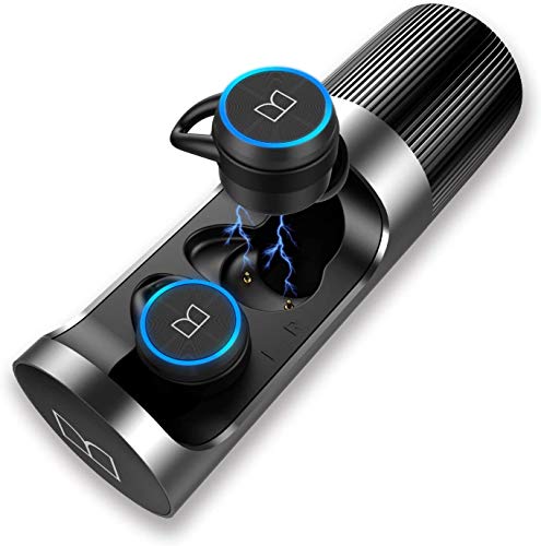 Monster Clarity 101 AirLinks Wireless Earbuds, Bluetooth 5.0 in-Ear Headphones with Charging Case, Stereo Earphones Deep Bass Sound, IPX5 Waterproof, Built-in Mic, Clear Call, Secure Fit for Sports - Click to Buy