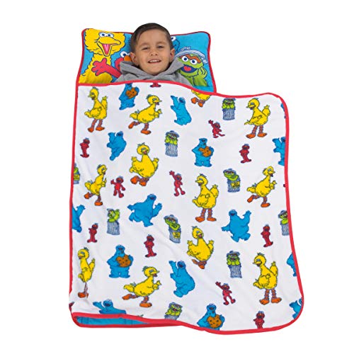 Sesame Street - Yellow, Blue, Red Toddler Nap Mat, Yellow, Blue, Red, Green - Click to Buy