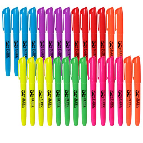 Mr. Pen- Highlighters Assorted Colors, 28 Pack, Chisel Tip, 7 Bright Fluorescent Colors, Quick Dry, Odorless & Non-Toxic Ink, Colored Highlighters for School
