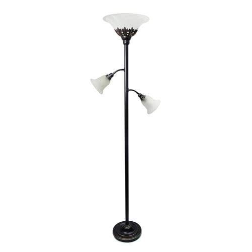 Elegant Designs LF2002-RBW 3 Light Floor Lamp, Restoration Bronze
