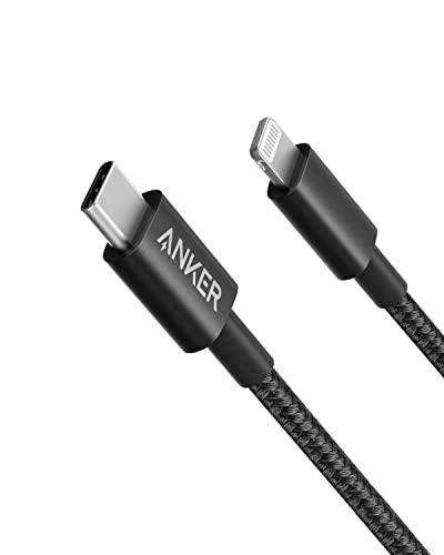 Anker New Nylon USB C to Lightning Cable, Apple MFi Certified for iPhone 14 Series, and More (6FT, Black) - Click to Buy