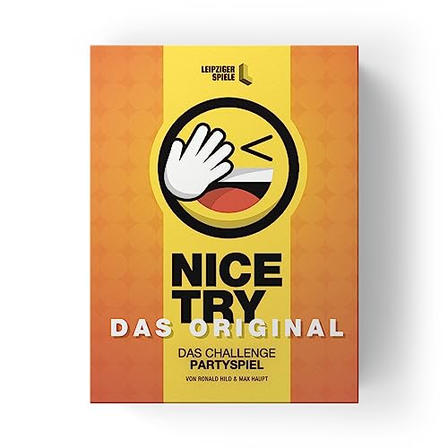 Nice Try – Das Challenge Party Spiel, Witziges Kartenspiel für 4-8 Spieler. Partyspaß auch für große Runden. - Click to Buy