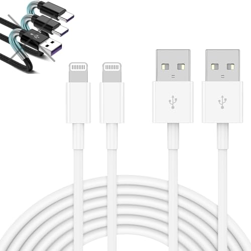 QZIIW 2 Pack [Apple MFI Certified],iPhone Fast Charger Cable 3 FT,USB to Lightning Cable 3 Foot Fast Charge Data Transfer 3 Feet Power Cord for iPhone 14 13 12 11 Pro Max Mini XR XS X 9 8 7Plus ipad - Click to Buy