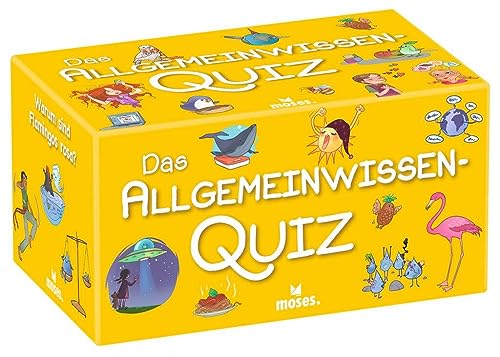 Das Allgemeinwissen Quiz | Kinderquiz mit 100 Fragen | Kinderspiel für Kinder ab 8 Jahren, Yellow - Click to Buy