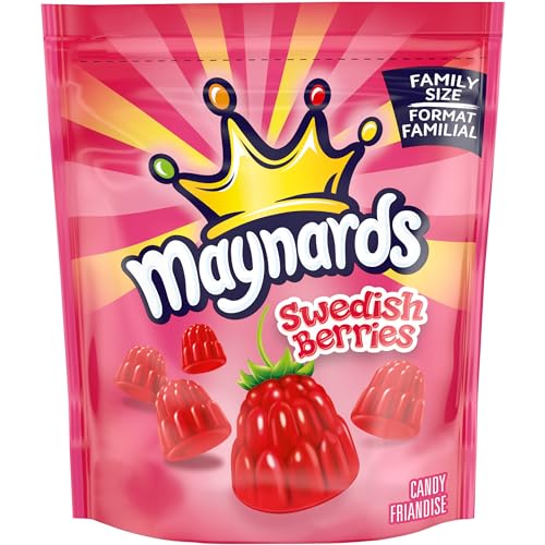 Maynards Swedish Berries Candy, Gummy Candy, Family Size, Bulk Candy, 816 g - Click to Buy
