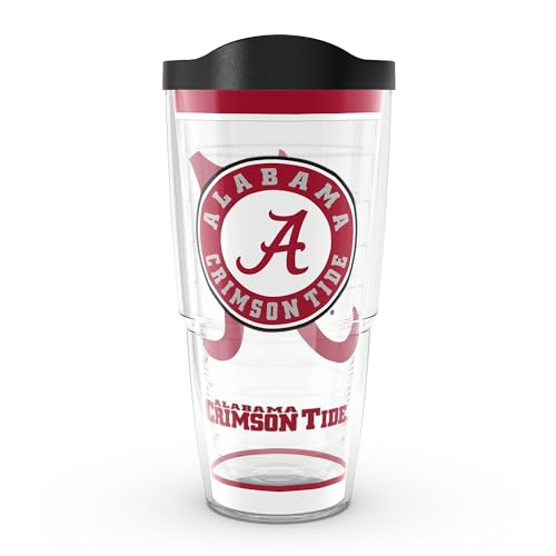 Tervis Made in USA Double Walled University of Alabama Crimson Tide Insulated Tumbler Cup Keeps Drinks Cold & Hot, 24oz, Tradition - Click to Buy