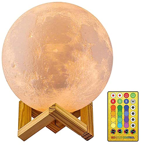CPLA Custom Moon Lamp with Photo Text 16 LED Colors (Diameter 5.9 inch) - Click to Buy