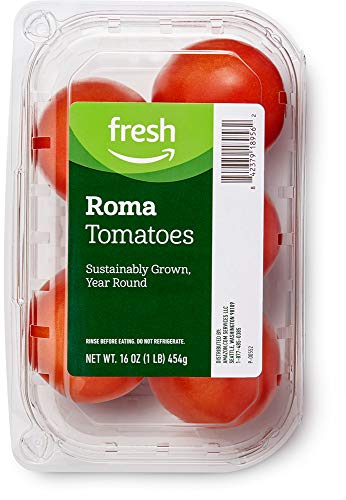 Amazon Fresh Brand, Roma Tomatoes, 16 Oz - Click to Buy