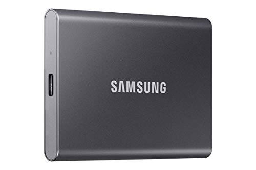 SAMSUNG T7 Portable SSD, 1TB External Solid State Drive, Speeds Up to 1,050MB/s, USB 3.2 Gen 2, Reliable Storage for Gaming, Students, Professionals, MU-PC1T0T/AM, Gray - Click to Buy