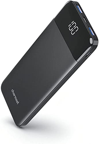 Charmast Power Bank Quick Charge 10400mAh USB C Power Bank Ultra Slim Portable Charger LED Display Power Pack Compatible with Smartphone iPhone Huawei and More - Click to Buy
