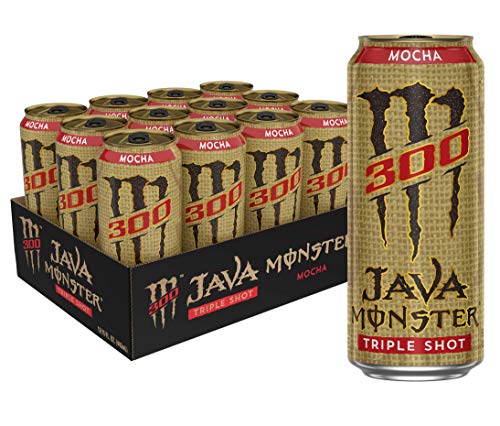 Monster Energy Java 300 Triple Shot Robust Coffee + Cream,15 Fl Oz (Pack of 12) - Click to Buy