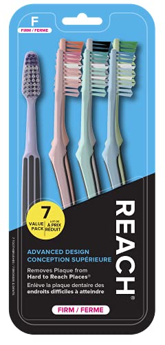 Reach Advanced Design Toothbrush, Firm Bristles, 7 Count Value Pack - Click to Buy