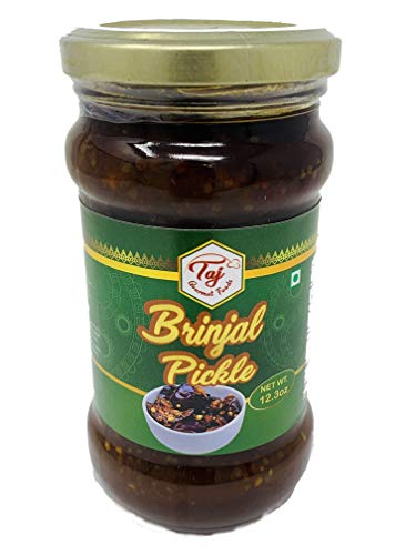 TAJ Gourmet Brinjal Pickle, (Eggplant Pickle), 300g (10.5oz) - Click to Buy