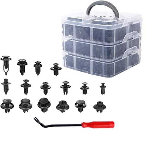 630 Teile XXL Box Befestigungsclips Nieten Stifte Universal Reparatur Kit + Hebelwerkzeug DM Autoteile 2142 - Click to Buy
