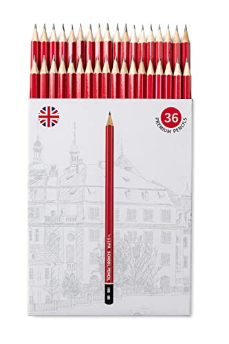 12PA 36 HB Pencils for Children | Pencils for School | Kids Writing Pencils | Hexagonal | Wood Cased | Everyday Office use (Black Lead, 36) - Click to Buy