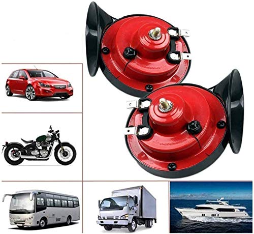 300db Double Horn Pack (12v, Waterproof) - Trucks, Trains, Ships; Motorcycles, Alternate Car Parts (Red) - Click to Buy