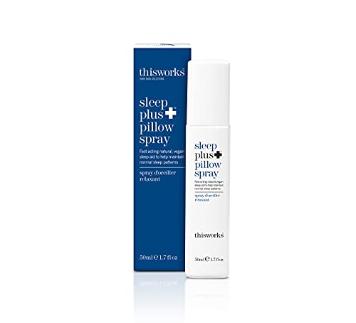 This Works Sleep Plus Pillow Spray, 50 ml - Motion-Activated Sleep Spray Infused with Lavender, Camomile and Vetivert - Science-Backed Pillow Spray Designed to Aid Restless Sleepers