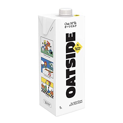 OATSIDE Original Oat Milk Barista Blend, No Added Sugar, Dairy Free, Vegan, Creamy, Shelf Stable, 100% Plant Based Beverage 33 fl oz ℮ 1 L - Click to Buy