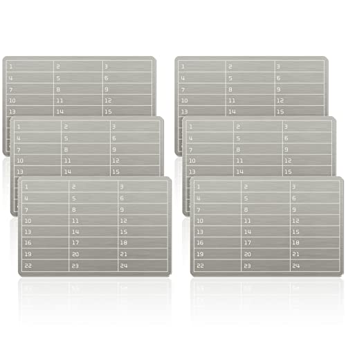 6 Plates Steel Wallet Crypto Cryptocurrency Seed Storage Crypto Wallet for Bitcoin Hardware Cold Backup