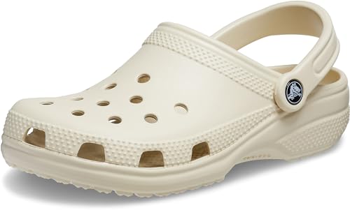 Crocs Unisex-Adult Classic Clog, Clogs for Women and Men, Bone, 9 Women/7 Men - Click to Buy