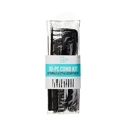 KISS Professional 10-pc Comb Set-Detangle & Style Assortment - Click to Buy