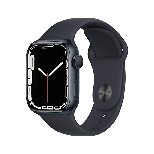 Apple Watch Series 7 (GPS, 41mm) Midnight Aluminum Case with Midnight Sport Band, Regular (Renewed) - Click to Buy