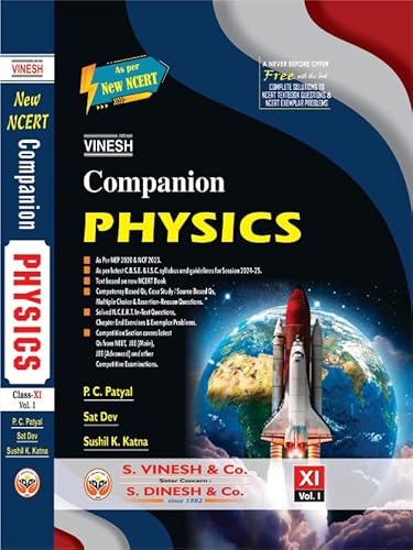 Vinesh Companion Physics Class XI Vol. I, II (CBSE session 2022-23) - Click to Buy