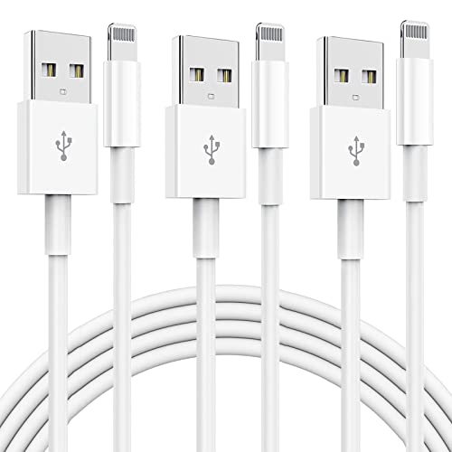 iPhone Charger Cord Lightning Cable (Apple MFi Certified) 6/6/10ft 3 Pack iPhone Cable Fast Charging Long Apple Charger Cable for iPhone 13 13 Pro 12 Pro 11 SE Max XS XR X, iPad Mini Air, iPod, AirPod - Click to Buy