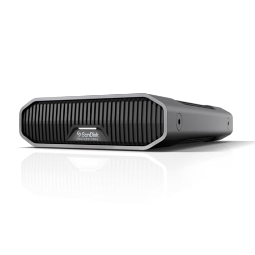 SanDisk Professional 22TB G-Drive Enterprise-Class External Desktop Hard Drive - 7200RPM Ultrastar HDD Inside, USB-C (10Gbps), USB 3.2 Gen 2, Mac Ready - SDPHF1A-022T-NBAAD, Dark Grey - Click to Buy