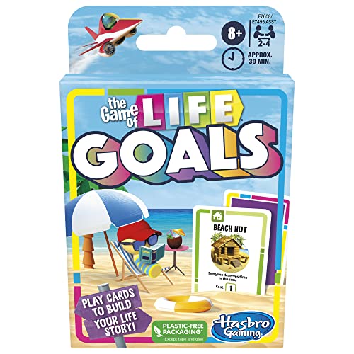 The Game of Life Goals Game, Quick-Playing Card Game for 2-4 Players, The Game of Life Card Game for Families and Kids Ages 8 and Up - Click to Buy