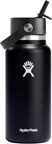 Hydro Flask Wide Flex Straw Cap Black 32 Oz - Click to Buy