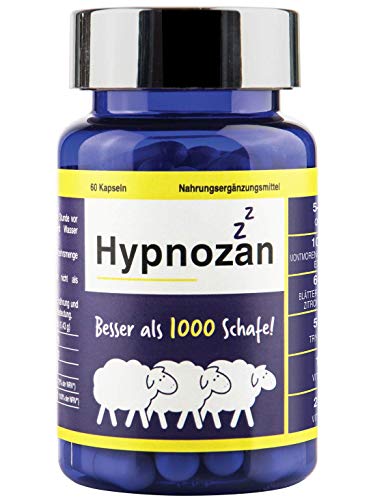 Hypnozan - Pillen für besseren Schlaf Schlafpillen für Erwachsene 60 ruhige Nächte - 60 helle Morgen Laborgeprüft Nur 1 Pille vor dem Schlafen (Aktivpillen) - Click to Buy