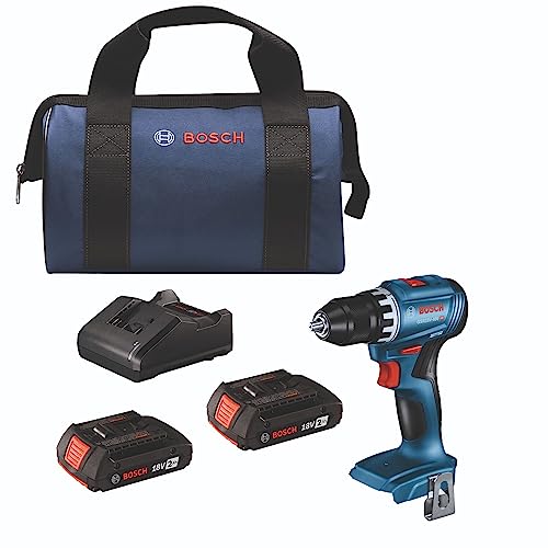 BOSCH GSR18V-400B22 18V Compact Brushless 1/2 in. Drill/Driver Kit with (2) 2.0 Ah Slimpack Batteries - Click to Buy