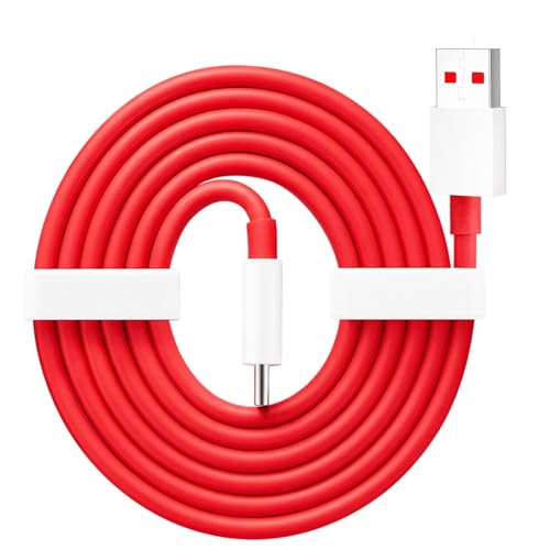 Sounce 80W Charging Cable USB to Type C Warp Charger SuperVooc/Dash Fast Charge Cable for Oneplus 11,11R,10 Pro,10R,10T,9RT,9R,8R,8T Charge Cable for 6/6T/7/7T,Nord,Ce2 Lite 5G,Ce 3 5G,Ce3 Lite, Red - Click to Buy