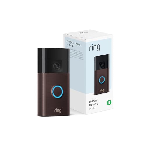 Ring Battery Doorbell, Head-to-Toe Video, Live View with Two-Way Talk, and Motion Detection & Alerts (2024 release), Venetian Bronze - Click to Buy