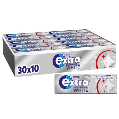 Extra Professional White, Zuckerfreier Kaugummi, Multipack mit 30x10 Dragees, Für frischen Atem - Click to Buy
