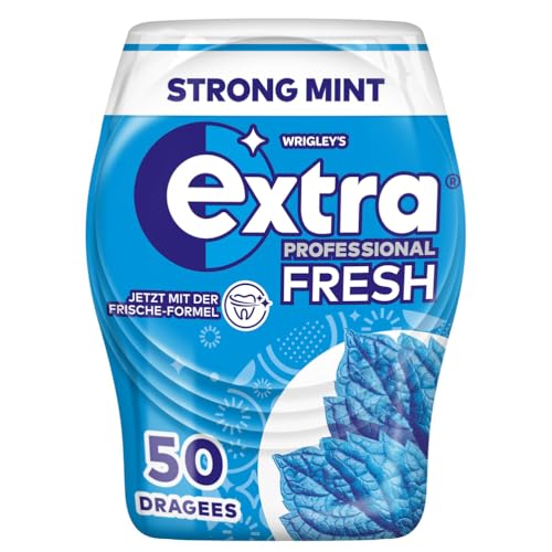 Extra Professional Fresh Kaugummi, Strong Mint, 50 Dragees - Click to Buy
