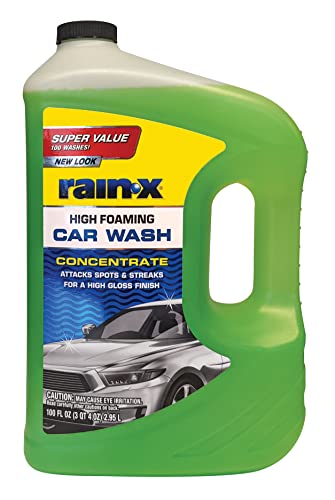 Rain-X 620191 Foaming Car Wash - 100 fl oz. High-Foaming, Concentrated Formula for Greater Cleaning Action, Safely Lifting Dirt, Grime and Residues for an Exceptional Clean - Click to Buy