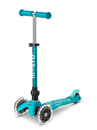 MICRO Mini Deluxe Foldable LED | Das ORIGINAL | Kinderroller ab 2 Jahren | Inklusive LED Rollen | Direkt vom Hersteller