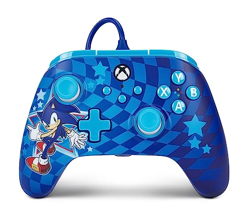 PowerA Advantage Wired Controller for Xbox Series X|S - Sonic Style, Sonic Xbox Controller with Detachable 10ft USB-C Cable, Mappable Buttons, Trigger Locks and Rumble Motors, Officially Licensed for Xbox - Click to Buy