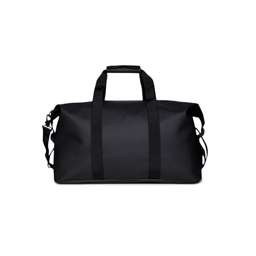RAINS Hilo Weekend Bag - Waterproof Travel Duffle Bag, Black, One Size - Click to Buy