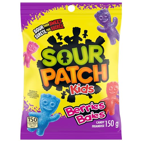 Sour Patch Kids Sour Berries Candy, Gummy Candy, Sour Candy, 154 g - Click to Buy