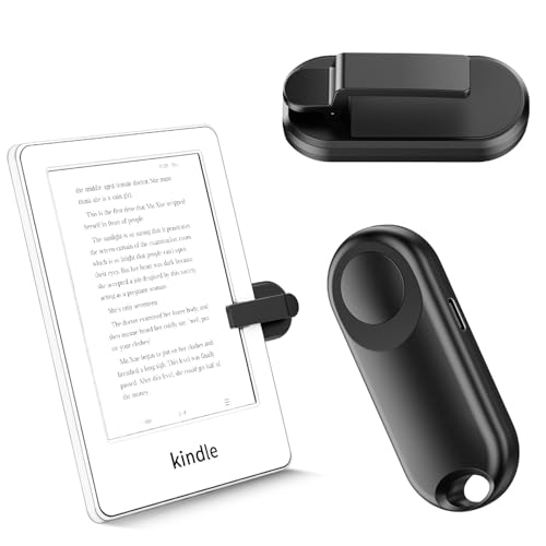 Sycelu RF Remote Control Page Turner for Kindle Paperwhite Accessories Ipad Reading Kobo Surface Comics/Novels iPhone Tablets Android Taking Photos Camera Video Recording Remote (K1-Black)