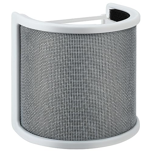 SPEATLE Mic Pop Filter White Microphone Windscreen Compatible with HyperX QuadCast S White