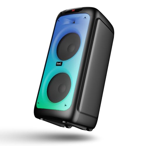 Boat Partypal 390/400 Speaker with 160 W Boat Signature Sound, Karaoke with 2 Mics Input, Up to 6 hrs Playtime, EQ Modes, TWS Mode, Bluetooth v5.3, AUX Port, & USB Type-C Port(Space Black)