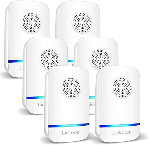 6 Packs Ultrasonic Pest Repeller, Lickoon Electronic Pest Repellent Plug in Indoor Pest Control for Insect, Roaches, Mice, Spider, Ant, Bug, Mosquito Repellent for House Garage Warehouse Office Hotel - Click to Buy