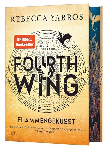 Rebecca Yarros - Fourth Wing DELUXE Ausgabe - Flammengeküsst mit farbigem Buchschnitt im Set Plus 3 extra Lesezeichen [Hardcover] Rebecca Yarros [Hardcover] Rebecca Yarros [Hardcover] Rebecca Yarros - Click to Buy