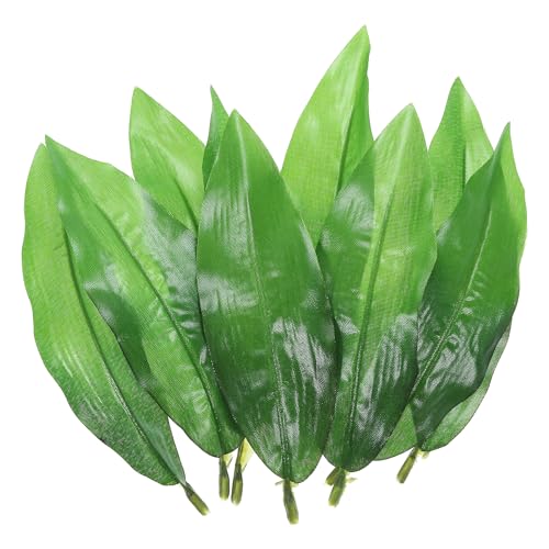 PATIKIL 5.51x1.77 Artificial Silk Leaf, 40 Pcs Artificial Greenery Leaves Fake Leaves Fake Crafts Leaves for DIY Wedding Bouquets Home Decoration - Click to Buy