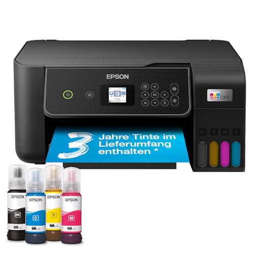 Epson EcoTank ET-2870 A4-Multifunktions-Wi-Fi-Tintentankdrucker, mit einem im Lieferumfang enthaltenen Vorrat an Tinten bis zu 3 Jahren - Click to Buy